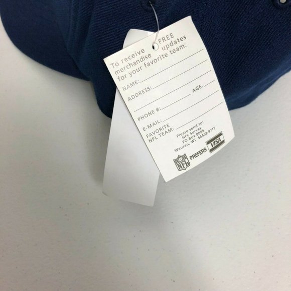 Vintage LA Rams Annco Fitted Deadstock Hat Wool Football Size 7 NFL Game Day Cap - Picture 10 of 11